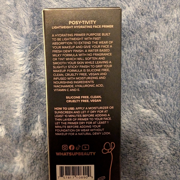 Whats Up Beauty Positivity Lightweight Hydrating Face Primer 1fl.oz. 30mL - Picture 3 of 7